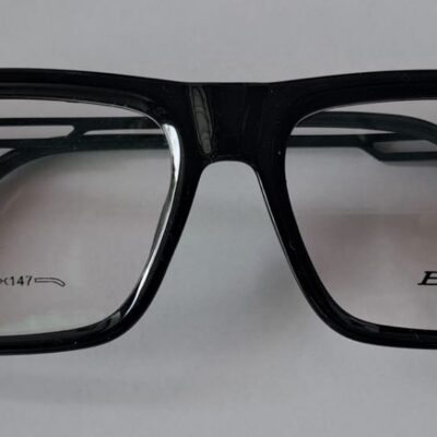 Essa Black Full-Rim Eyeglasses