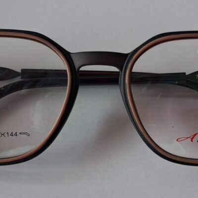 Atlantis Brown Round Full-Rim Eyeglasses