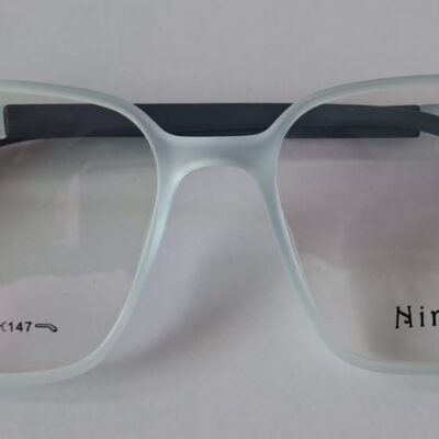 Nine-10 Oxygen White Square Eyeglasses