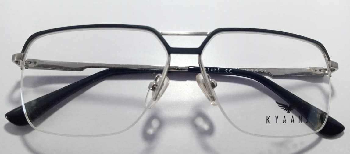 KYAANS 75212 Semi-Rimless Eyeglasses - Professional Style, Modern Edge