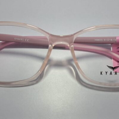 KYAANS H6603 Elegant Pink Transparent Eyewear Frame