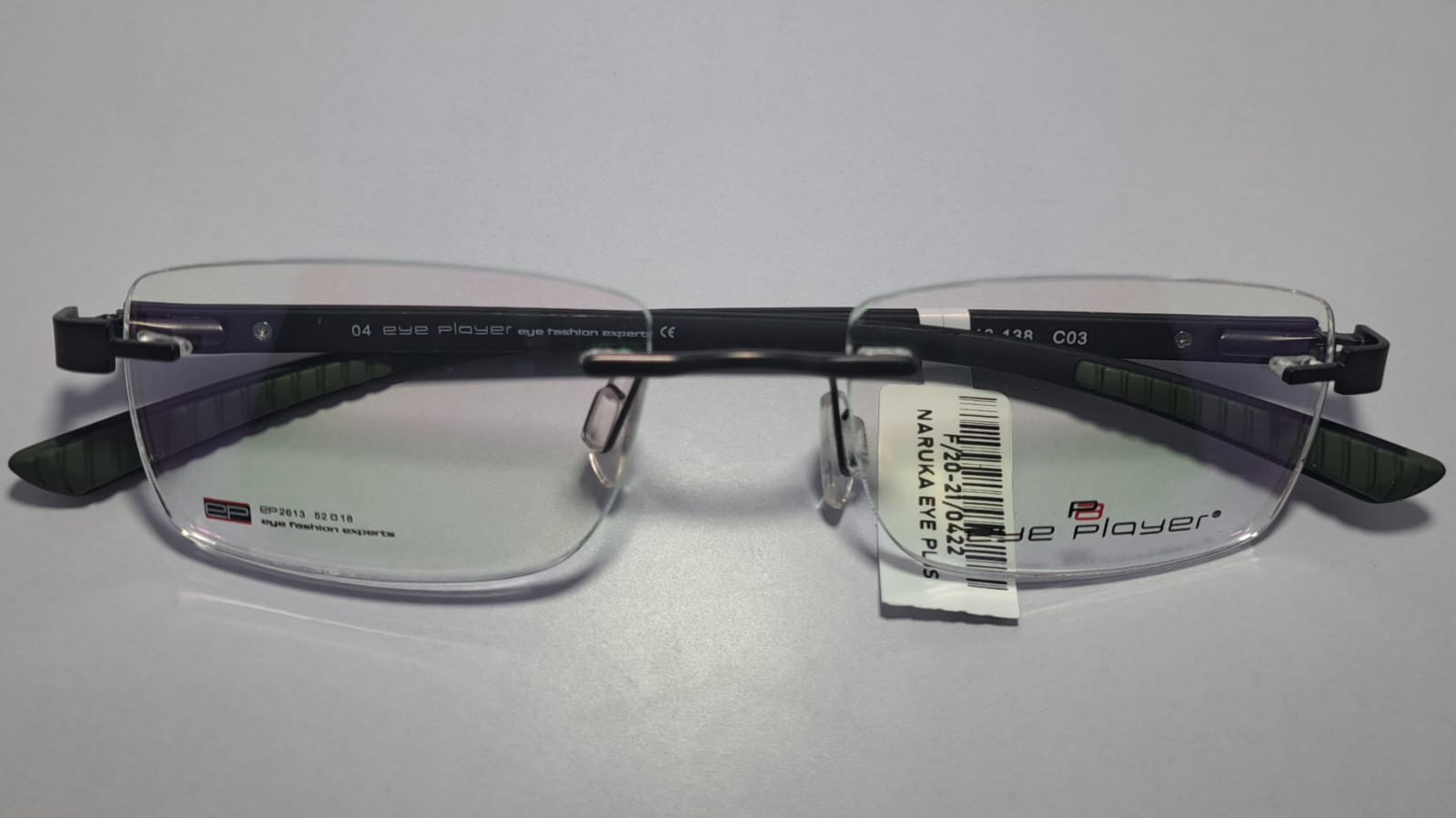 Eye Player Rimless Black Eyeglasses