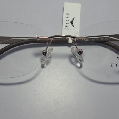 Kyaans Rimless Two-Tone Eyeglasses