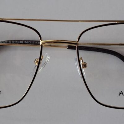 ABOUT U Eyewear – Premium Metal Frame (Gold & Black)